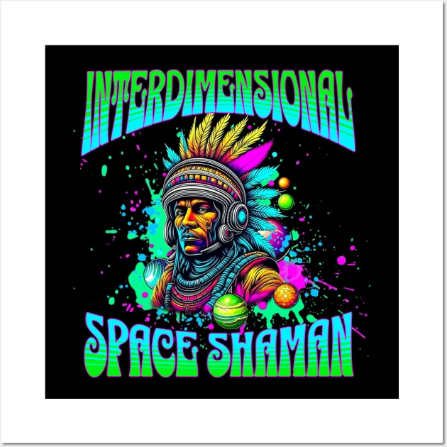 INTERDIMENSIONAL SPACE SHAMAN Wall Art by Tripnotic